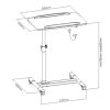 xr:d:DAEFlwmJryg:27949,j:7059794238642463903,t:23090404 Brateck TS-7 Laptop Projector Trolley Cart Stand ( TS-7)