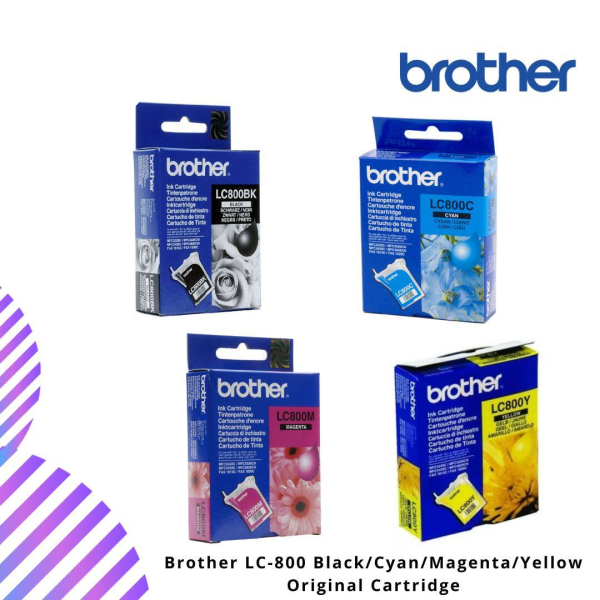 [CLEAR STOCK] Brother LC-800 Black/Cyan/Magenta/Yellow Original Cartridge