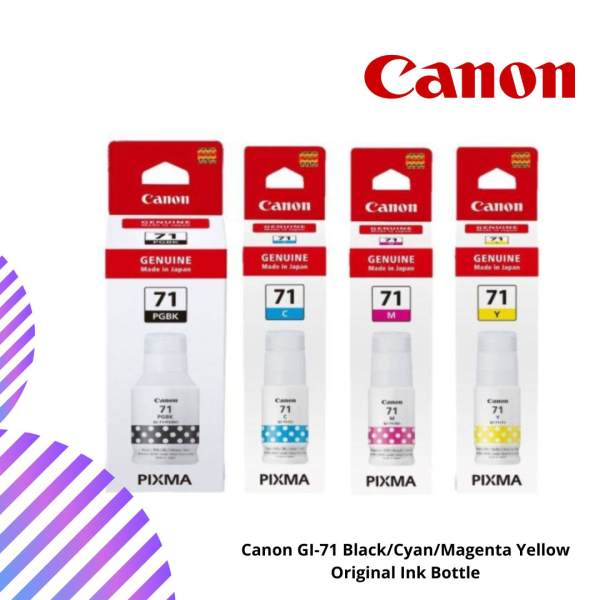 Canon GI-71 Black/Cyan/Magenta Yellow Original Ink Bottle
