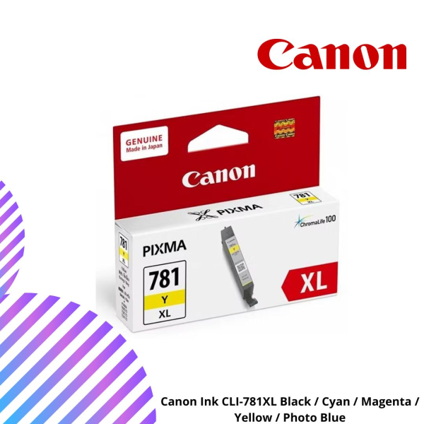 Canon Ink CLI-781XL Black / Cyan / Magenta / Yellow / Photo Blue