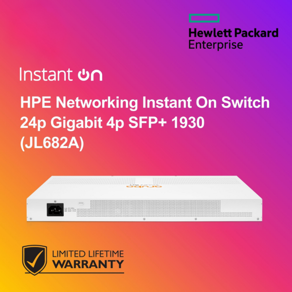 HPE Networking Instant On Switch 24p Gigabit 4p SFP+ 1930 (JL682A)
