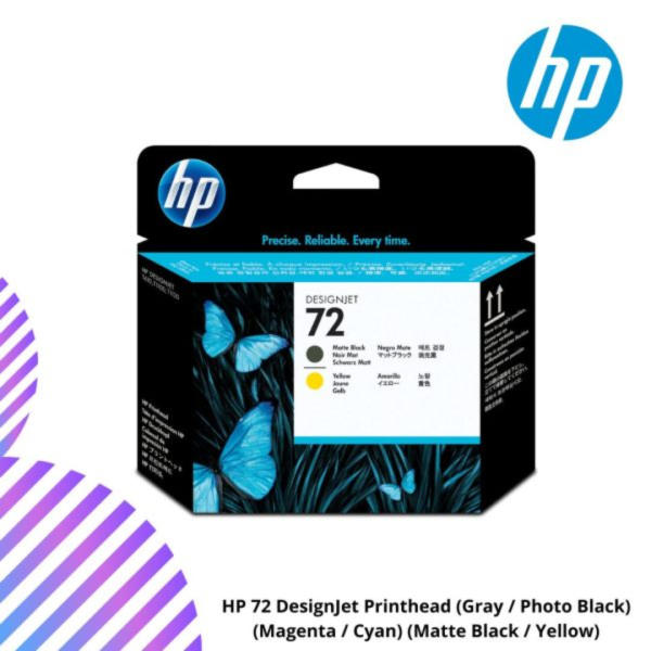 HP 72 DesignJet Printhead (Gray / Photo Black) (Magenta / Cyan) (Matte Black / Yellow)