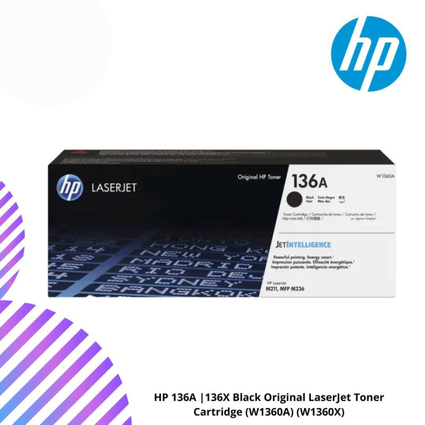 HP 136A |136X Black Original LaserJet Toner Cartridge (W1360A) (W1360X)