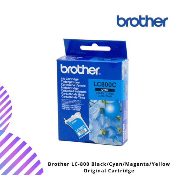 [CLEAR STOCK] Brother LC-800 Black/Cyan/Magenta/Yellow Original Cartridge