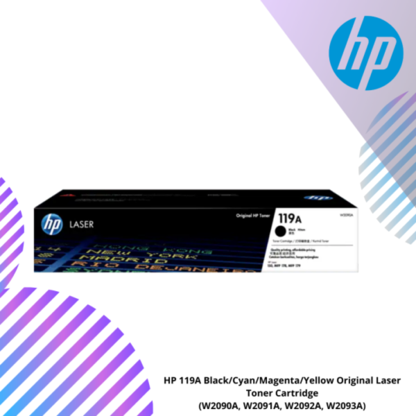 4-1.png HP 119A Black/Cyan/Magenta/Yellow Original Laser Toner Cartridge - (W2090A, W2091A, W2092A, W2093A)