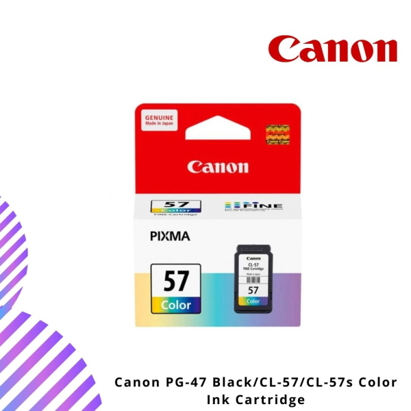 Canon PG-47 Black/CL-57/CL-57s Color Ink Cartridge