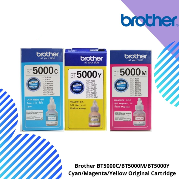 Brother BT-6000BK/BT-5000C/BT-5000M/BT-5000Y Black/Cyan/Magenta/Yellow Original Cartridge
