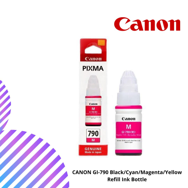 CANON GI-790 Black/Cyan/Magenta/Yellow Refill Ink Bottle