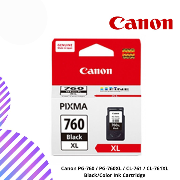 Canon PG-760 / PG-760XL / CL-761 / CL-761XL Black/Color Ink Cartridge