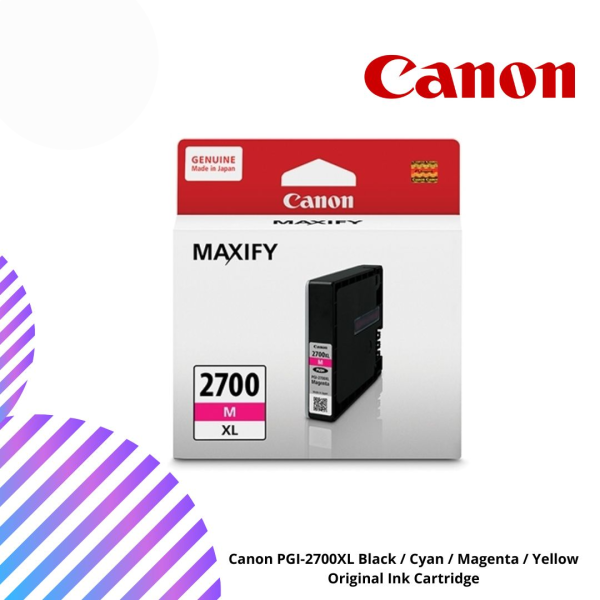 Canon PGI-2700XL Black / Cyan / Magenta / Yellow Original Ink Cartridge