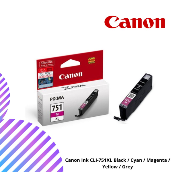 Canon Ink CLI-751XL Black / Cyan / Magenta / Yellow / Grey