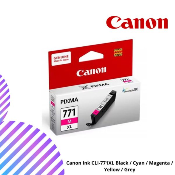 Canon Ink CLI-771XL Black / Cyan / Magenta / Yellow / Grey
