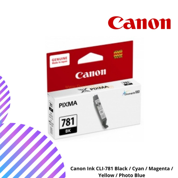 Canon Ink CLI-781 Black / Cyan / Magenta / Yellow / Photo Blue