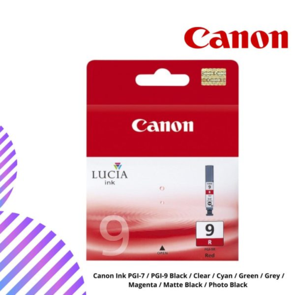 Canon Ink PGI-7 / PGI-9 Black / Clear / Cyan / Green / Grey / Magenta / Matte Black / Photo Black