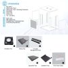 ST Rack WM0465 4U 19" Wall Mount Rack - 220mm (H) x 600mm (W) x 500mm (D) 5 x Power outlet