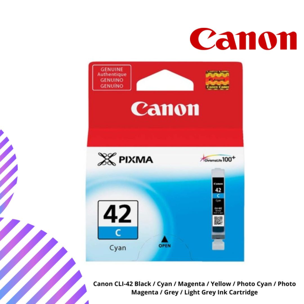 Canon CLI-42 Black / Cyan / Magenta / Yellow / Photo Cyan / Photo Magenta / Grey / Light Grey Ink Cartridge
