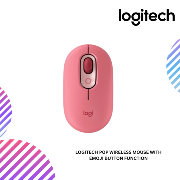 Logitech POP Wireless Mouse with Emoji Button Function