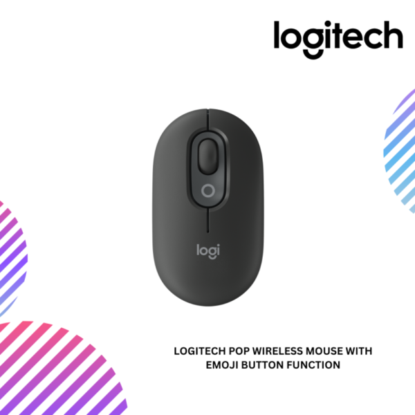 Logitech POP Wireless Mouse with Emoji Button Function