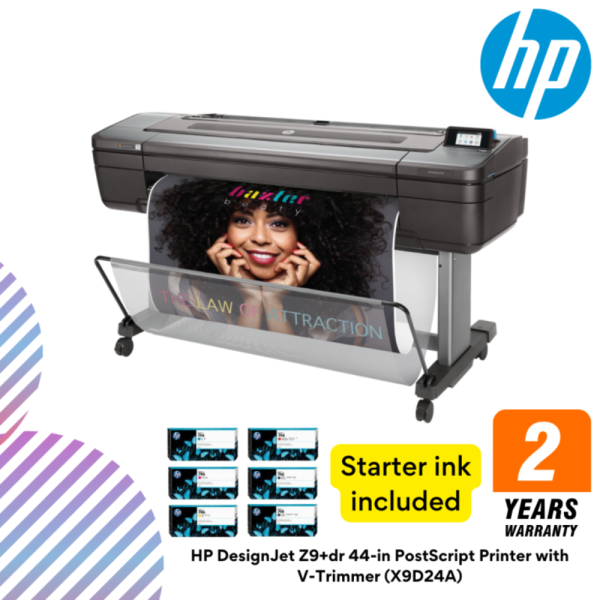 HP DesignJet Z9+dr 44-in PostScript Printer with V-Trimmer (X9D24A)