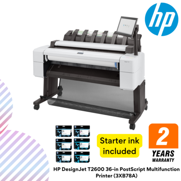 HP DesignJet T2600 36-in PostScript Multifunction Printer (3XB78A)