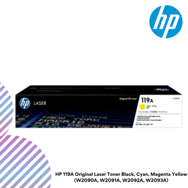 [FULL SET] HP 119A Original Laser Toner Black, Cyan, Magenta Yellow (W2090A, W2091A, W2092A, W2093A)