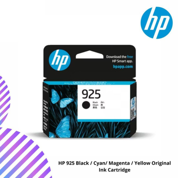 HP 925 Black / Cyan/ Magenta / Yellow Original Ink Cartridge