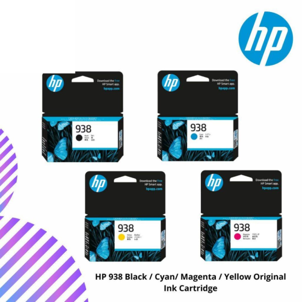 HP 938 Black / Cyan/ Magenta / Yellow Original Ink Cartridge