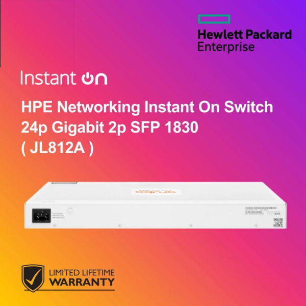 HPE Networking Instant On Switch 24p Gigabit 2p SFP 1830 ( JL812A )