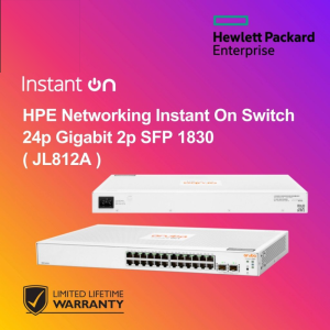 HPE Networking Instant On Switch 24p Gigabit 2p SFP 1830 ( JL812A )