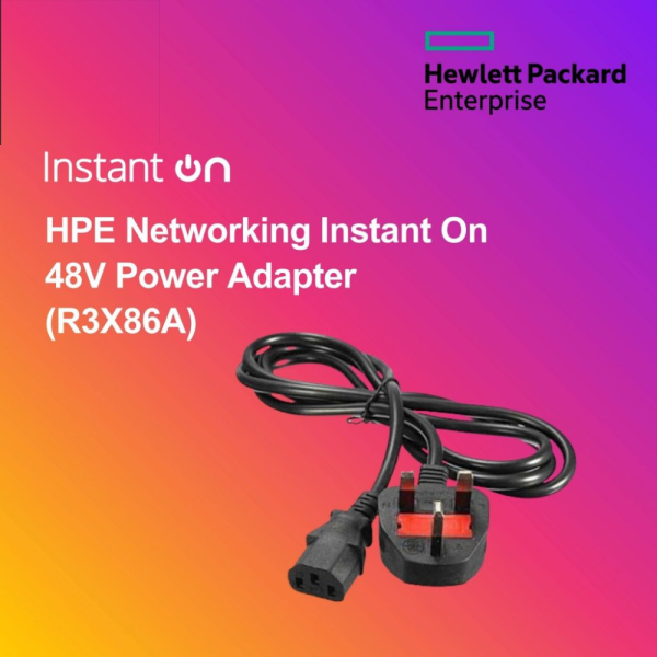 HPE Networking Instant On 48V Power Adapter (R3X86A)