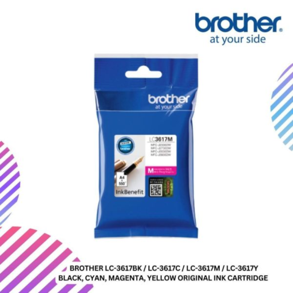 BROTHER LC-3617BK / LC-3617C / LC-3617M / LC-3617Y Black, Cyan, Magenta, Yellow Original Ink Cartridge