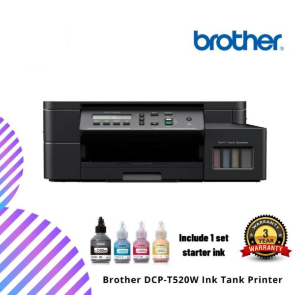 Brother DCP-T520W Ink Tank Printer