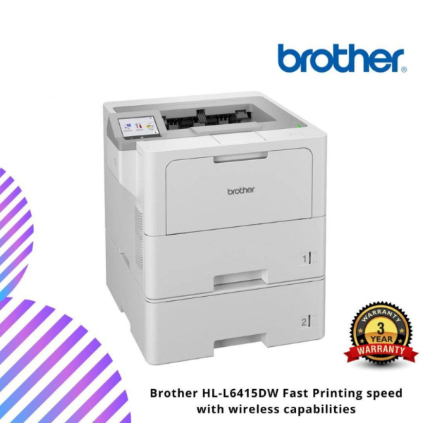 Brother HL-L6415DW Fast Printing speed with wireless capabilities