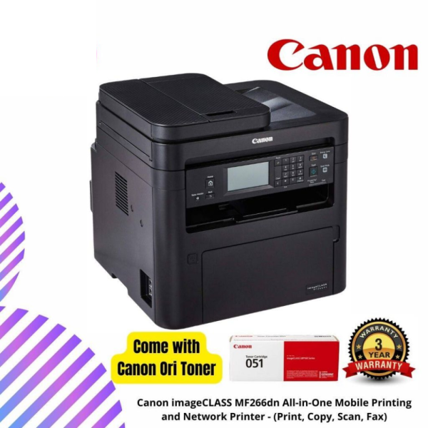 Canon imageCLASS MF266dn All-in-One Mobile Printing and Network Printer - (Print, Copy, Scan, Fax)