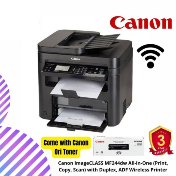Canon imageCLASS MF244dw All-in-One (Print, Copy, Scan) with Duplex, ADF Wireless Printer