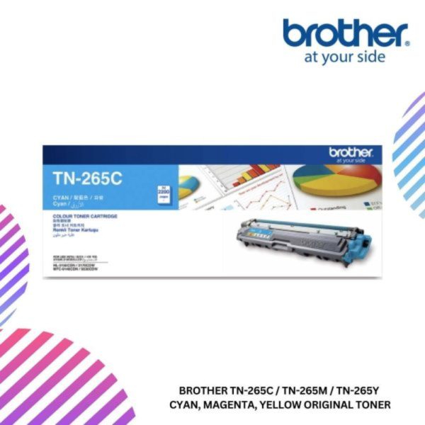 BROTHER TN-265C / TN-265M / TN-265Y  Cyan, Magenta, Yellow Original Toner