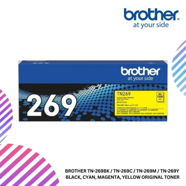 BROTHER TN-269BK / TN-269C / TN-269M / TN-269Y  Black, Cyan, Magenta, Yellow Original Toner