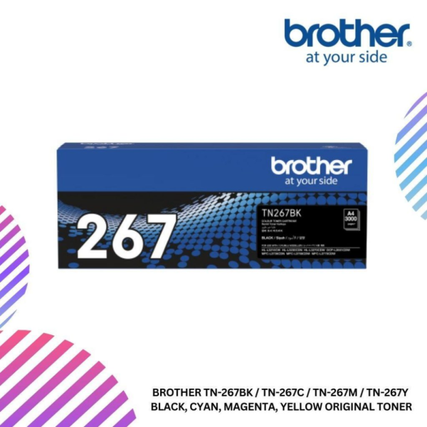BROTHER TN-267BK / TN-267C / TN-267M / TN-267Y  Black, Cyan, Magenta, Yellow Original Toner