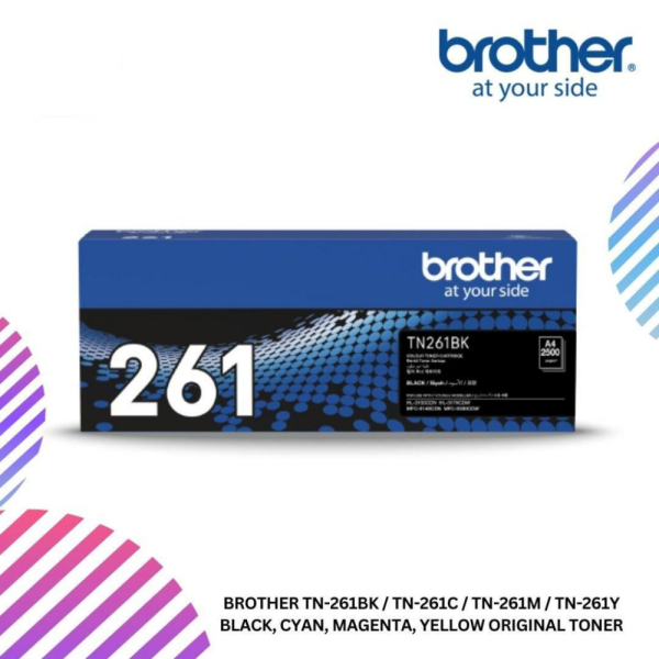 BROTHER TN-261BK / TN-261C / TN-261M / TN-261Y Black, Cyan, Magenta, Yellow Original Toner