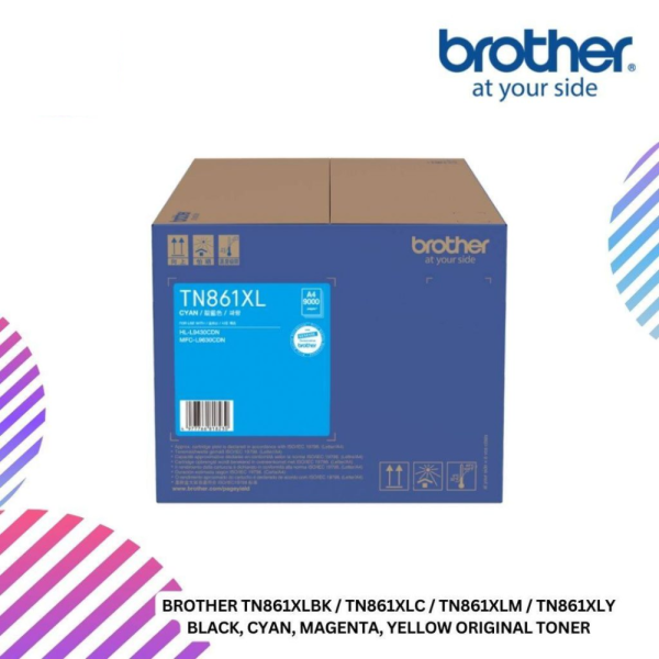 BROTHER TN861XLBK / TN861XLC / TN861XLM / TN861XLY Black, Cyan, Magenta, Yellow Original Toner