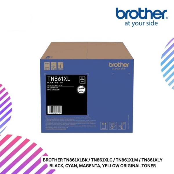 BROTHER TN861XLBK / TN861XLC / TN861XLM / TN861XLY Black, Cyan, Magenta, Yellow Original Toner