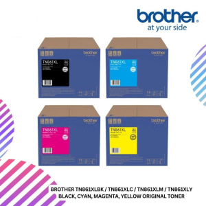 BROTHER TN861XLBK / TN861XLC / TN861XLM / TN861XLY Black, Cyan, Magenta, Yellow Original Toner