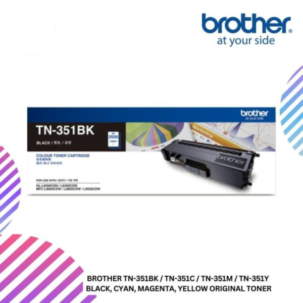 BROTHER TN-351BK / TN-351C / TN-351M / TN-351Y  Black, Cyan, Magenta, Yellow Original Toner