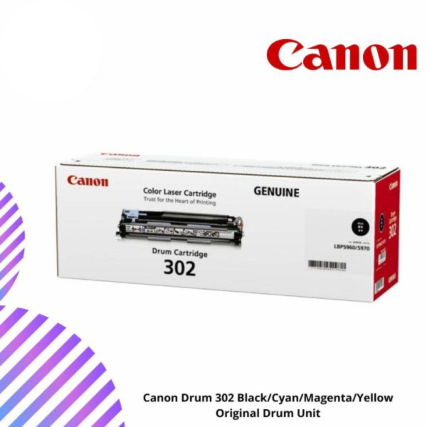 Canon Drum 302 Black/Cyan/Magenta/Yellow Original Drum Unit