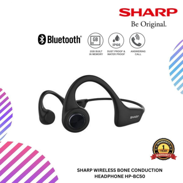 SHARP Wireless Bone Conduction Headphone HP-BC50