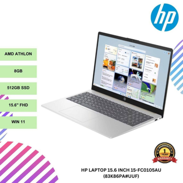 Copy-of-online-img-2024-12-05T114212.258.png HP Laptop 15.6 inch 15-fc0105AU AMD Athlon / 8gb ram / 512GB SSD / Win 11 (83k86pa#uuf)