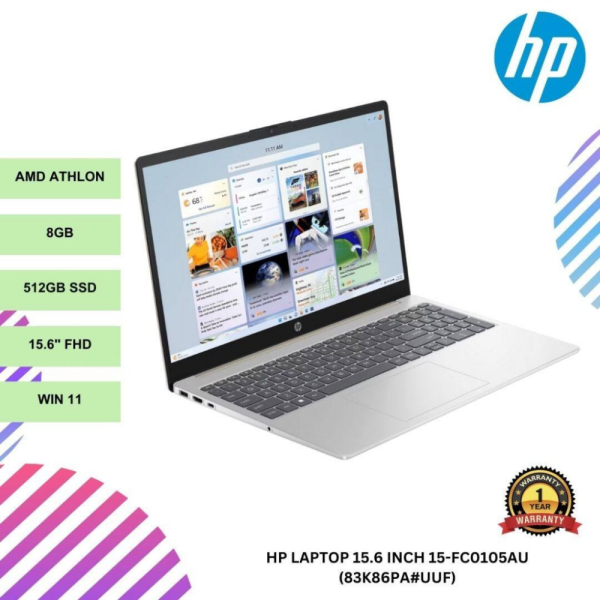Copy-of-online-img-2024-12-05T114215.432.png HP Laptop 15.6 inch 15-fc0105AU AMD Athlon / 8gb ram / 512GB SSD / Win 11 (83k86pa#uuf)