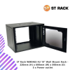 ST Rack WM0465 4U 19" Wall Mount Rack - 220mm (H) x 600mm (W) x 500mm (D) 5 x Power outlet