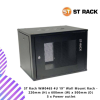 ST Rack WM0465 4U 19" Wall Mount Rack - 220mm (H) x 600mm (W) x 500mm (D) 5 x Power outlet