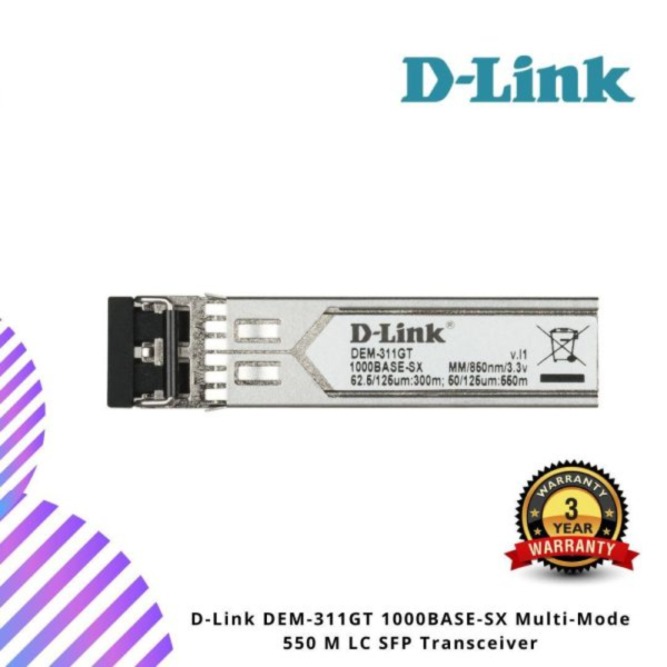 D-Link DEM-315GT 1000BASE-ZX Single-Mode 80 Km SFP Transceiver